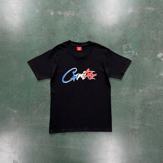 T-shirt Corteiz "CRTZ" França Preta