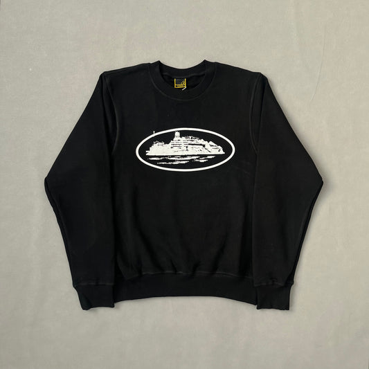 Sweatshirt Corteiz ALCATRZ Preta/Branca