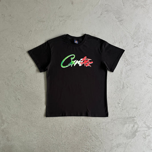 T-shirt Corteiz "CRTZ" Italy Preta