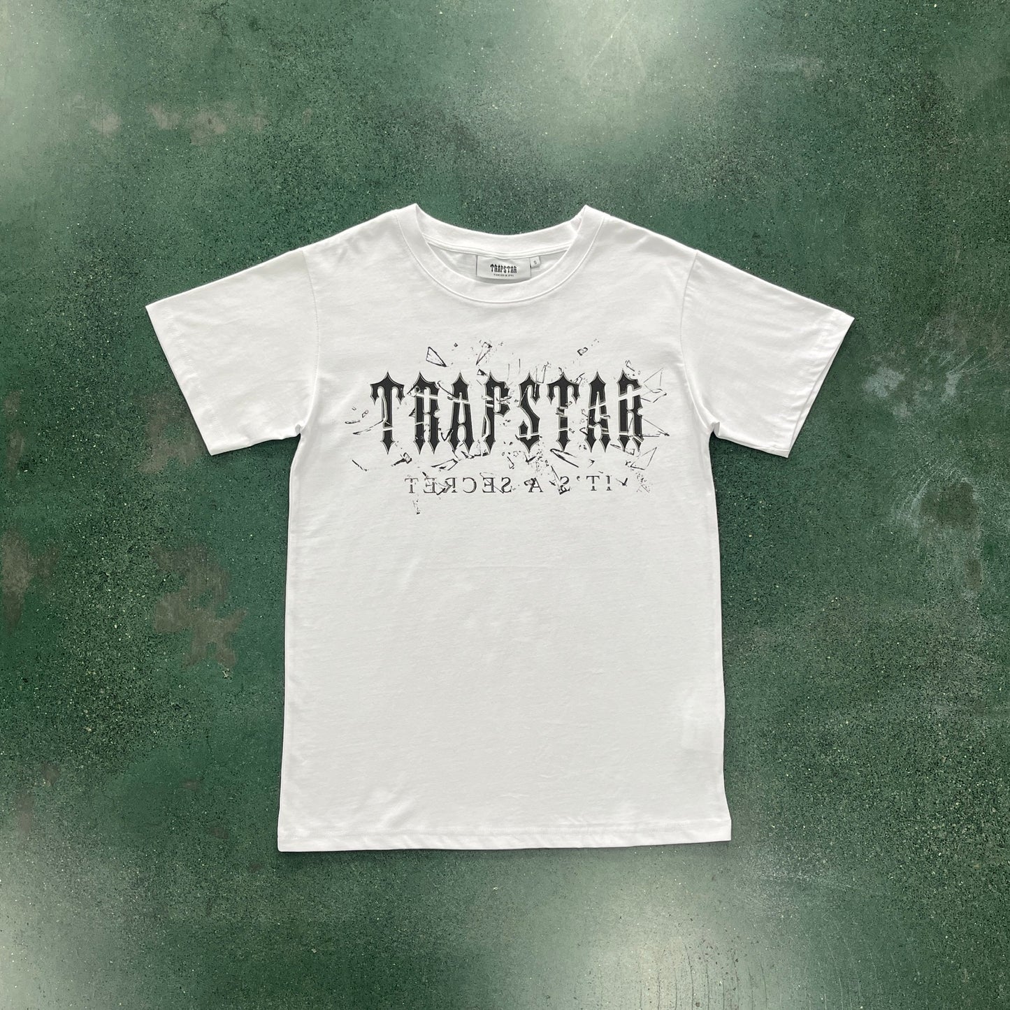 T-shirt Trapstar Broken Branca