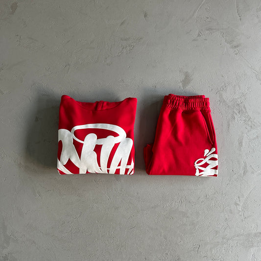 Conjunto (Hoodie+Calções) Syna Vermelho