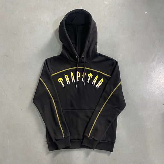 Hoodie Trapstar Irongate Preta/Amarela