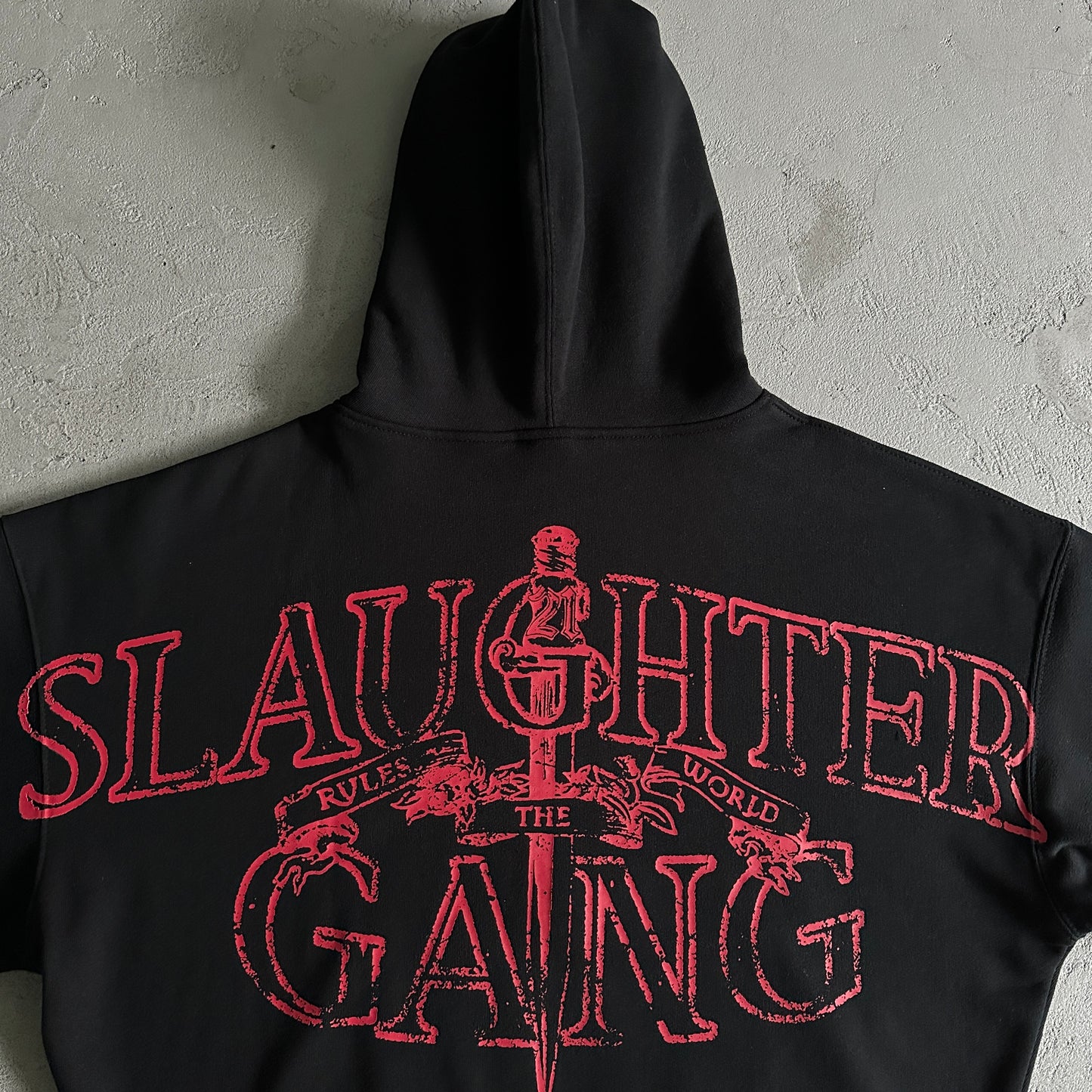 Casaco Corteiz x Slaughter Gang (21 Savage) Preto