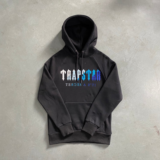 Hoodie Trapstar Decoded Preta/Azul