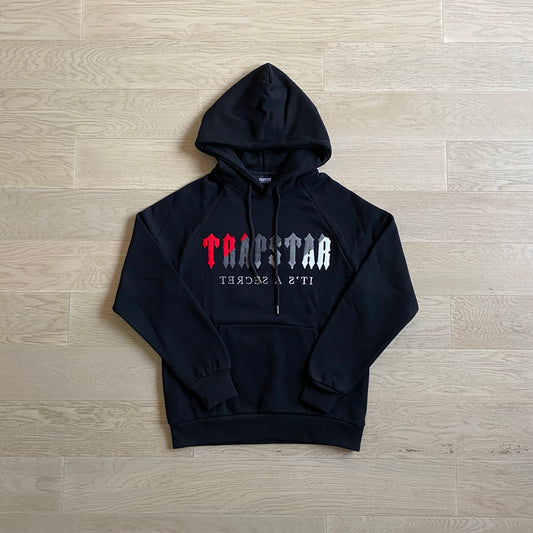 Hoodie Trapstar Decoded Preta/Vermelha