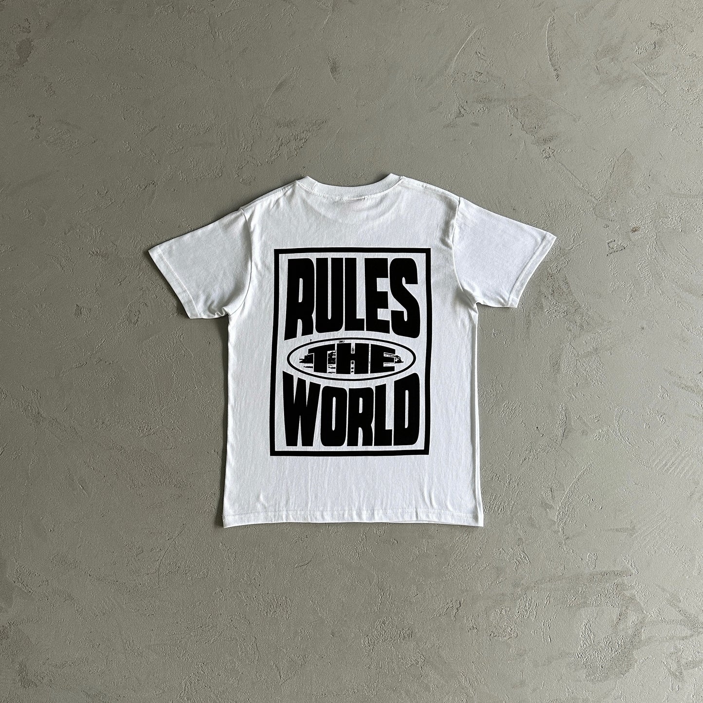 T-shirt Corteiz Rules The World Branca