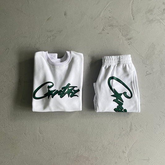 Conjunto (Sweatshirt+Calções) Corteiz "CRTZ" Branco