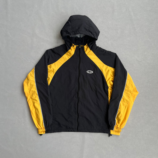 Casaco Corteiz Windbreaker Preto/Amarelo (Entrega Imediata)