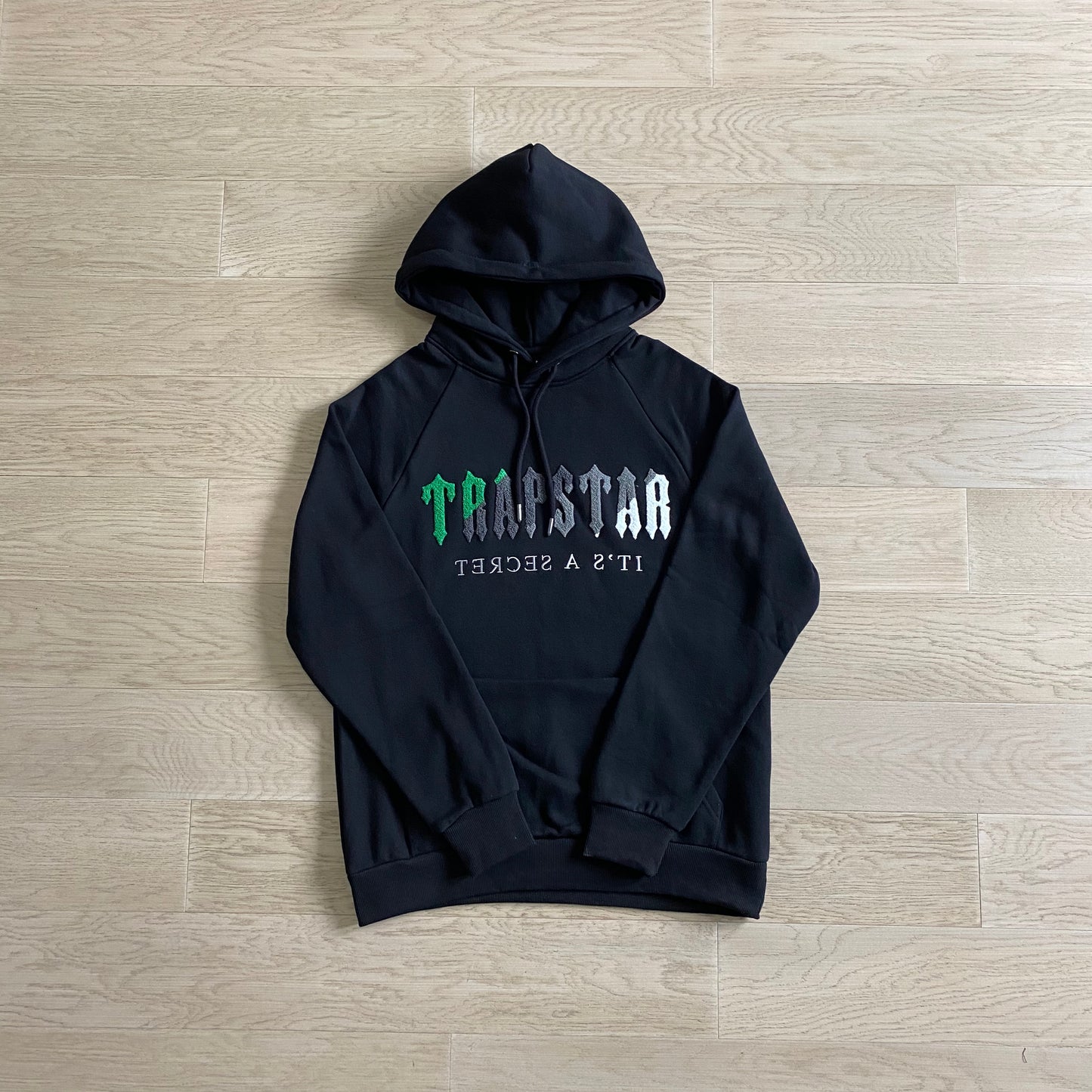 Hoodie Trapstar Decoded Preta/Verde