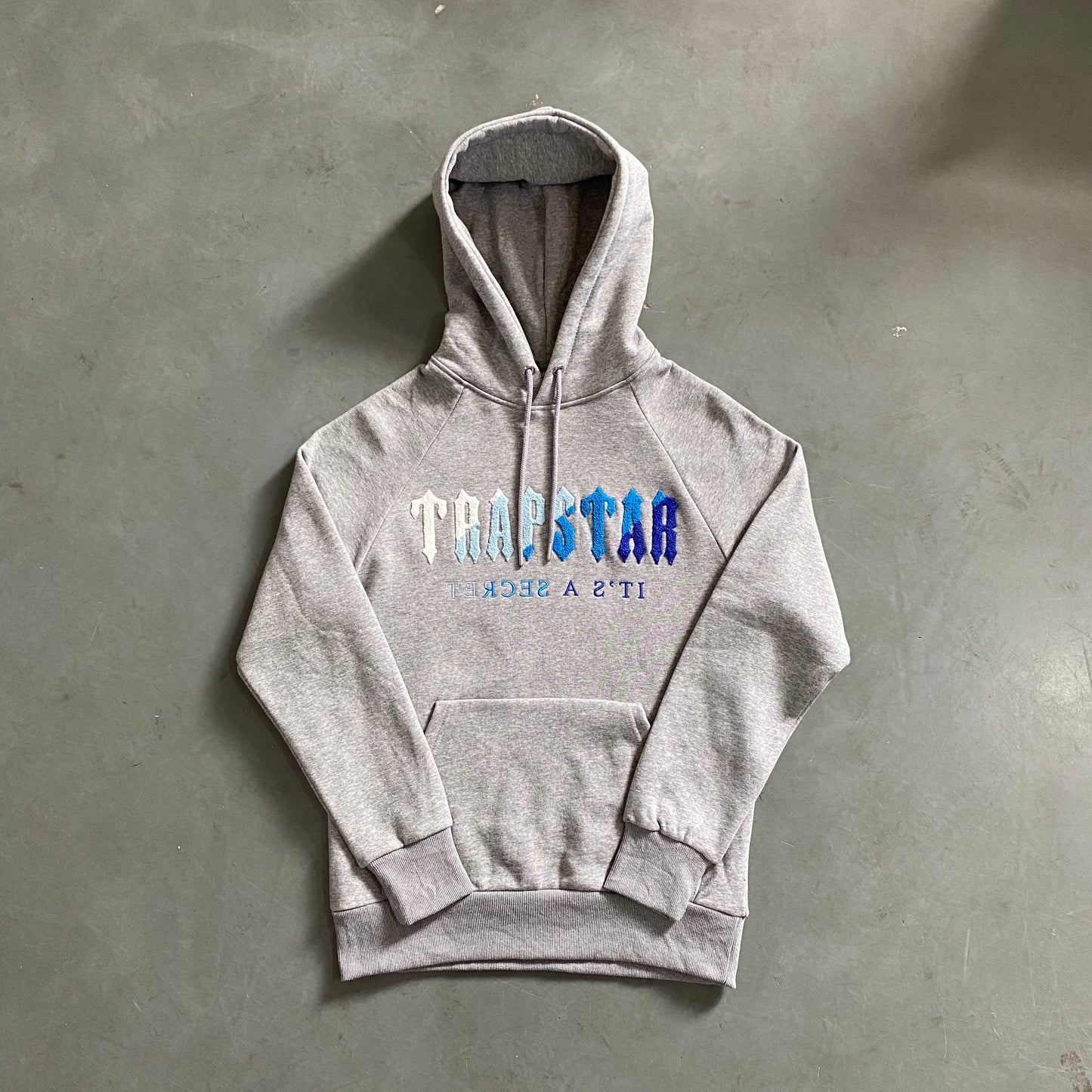 Hoodie Trapstar Decoded Cinzenta/Azul