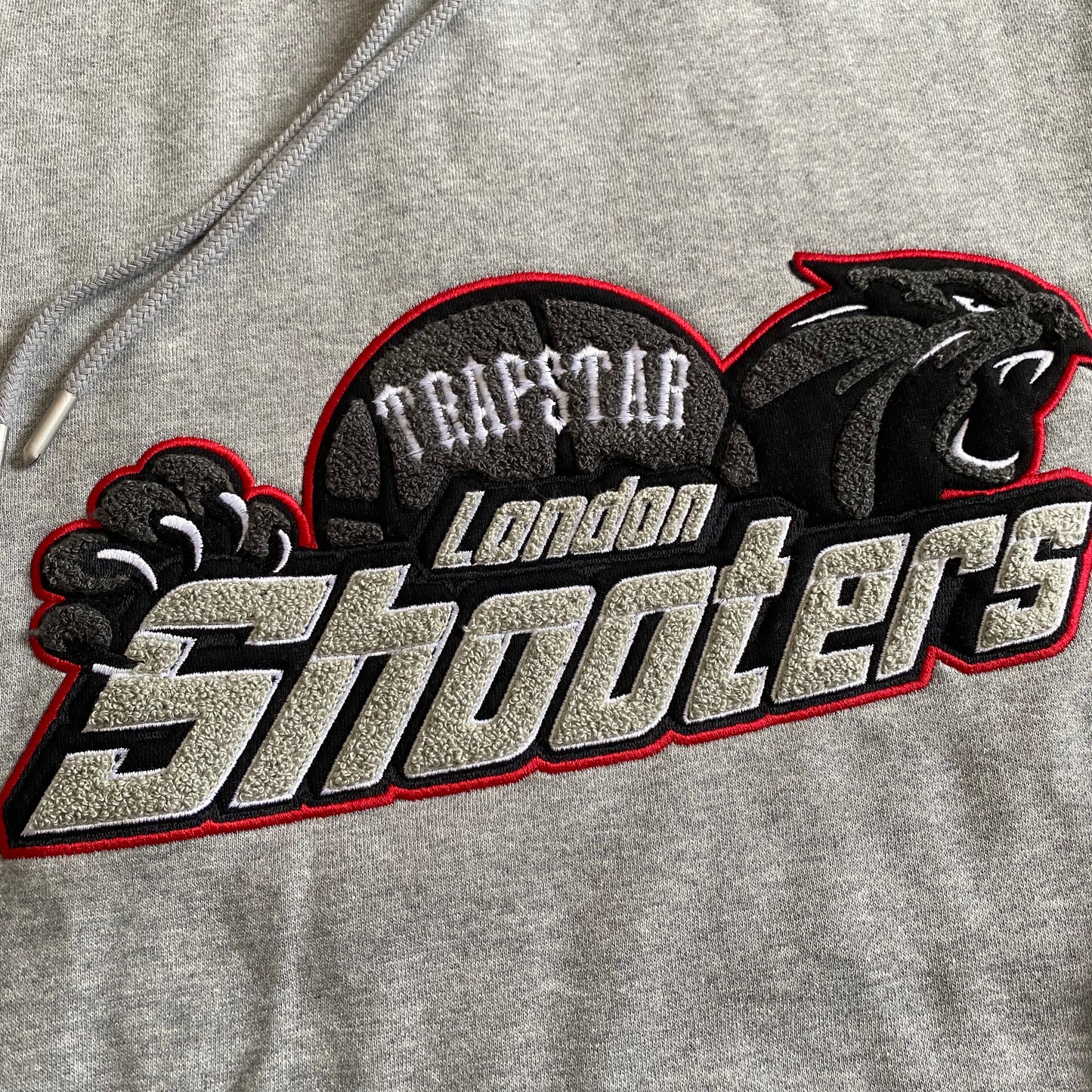 Hoodie Trapstar London Shooters Cinzento/Vermelho