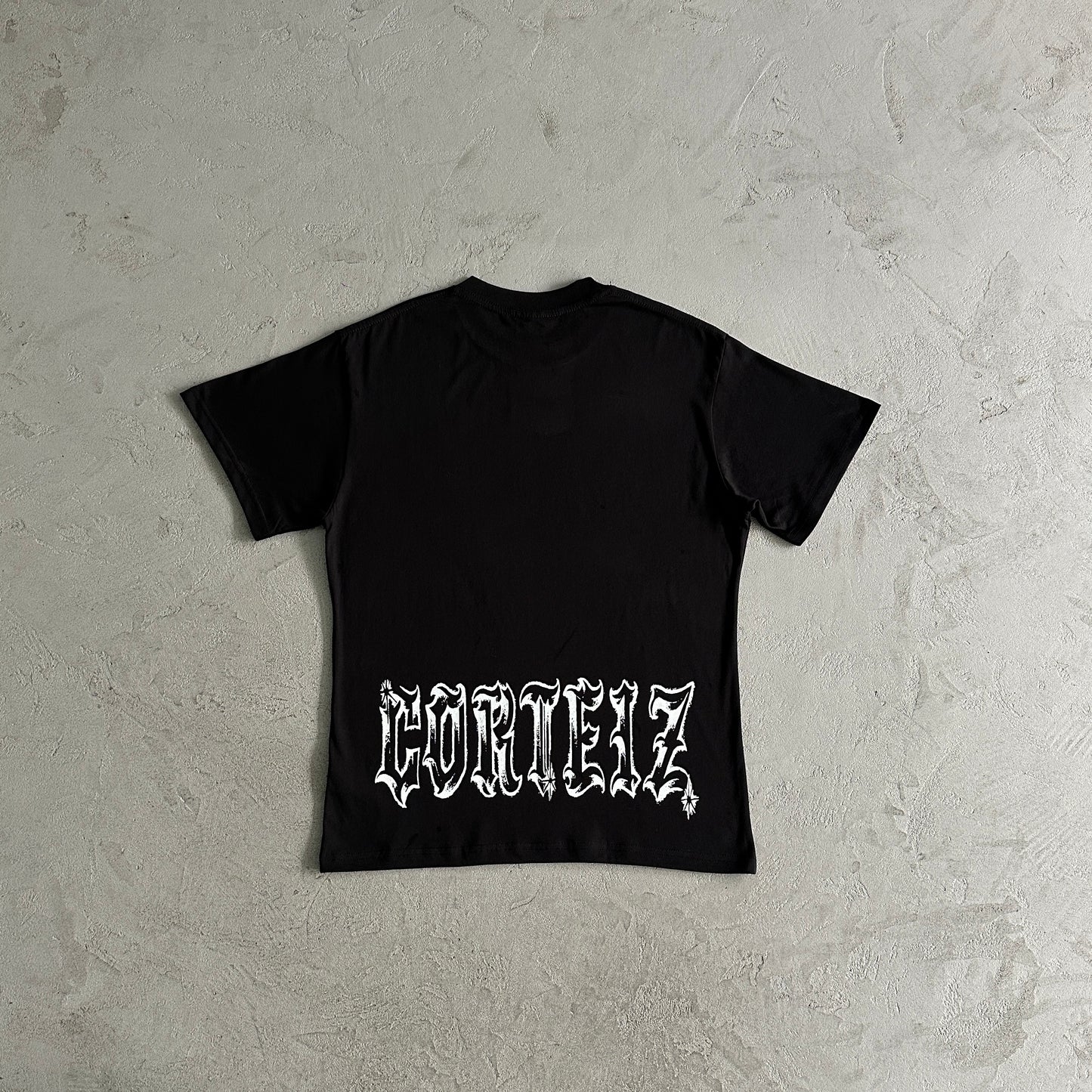 T-shirt Corteiz Metal Letters Preta