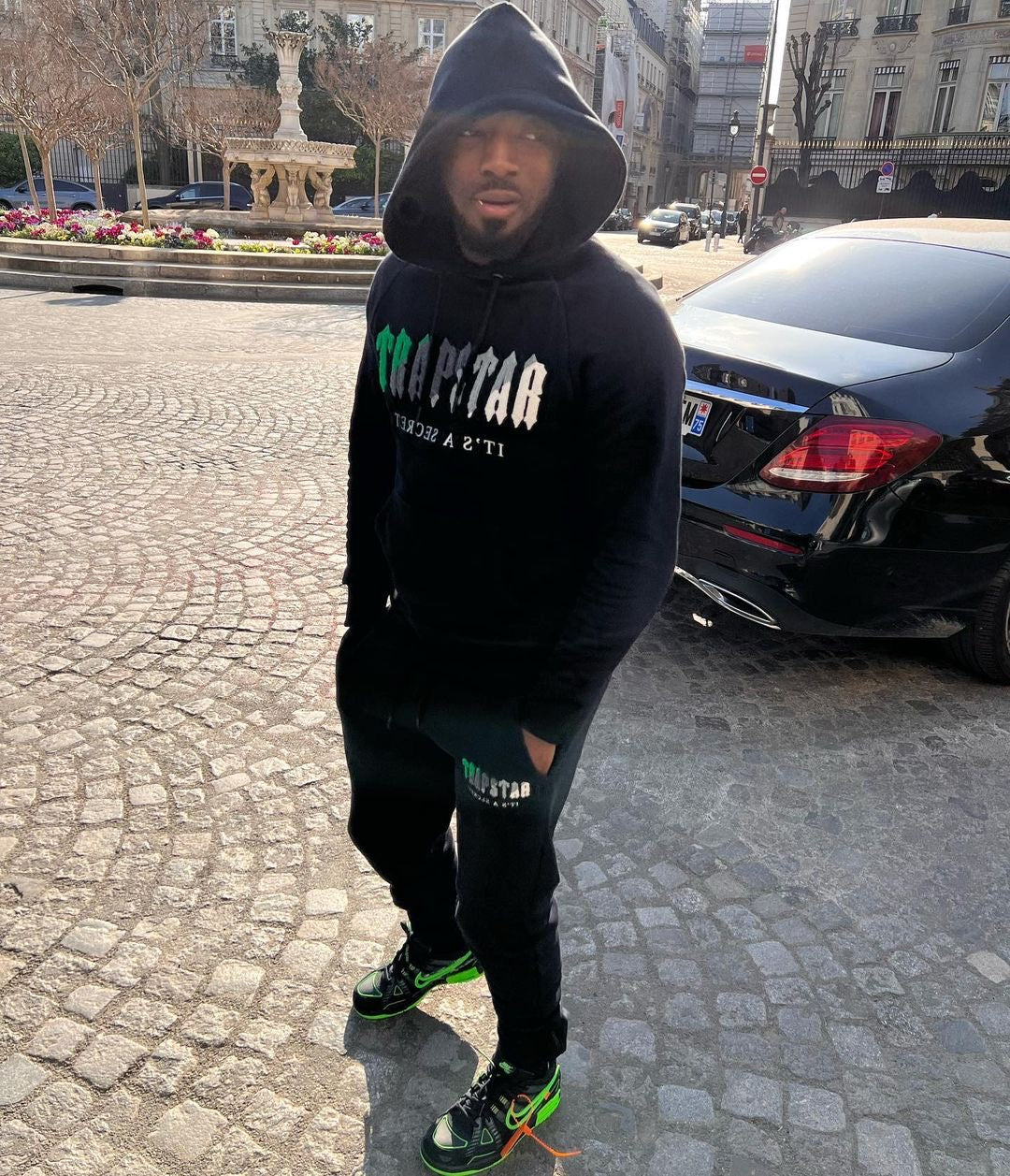 Hoodie Trapstar Decoded Preta/Verde