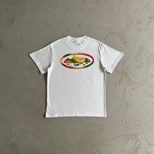 T-shirt Corteiz Rainbow Branca