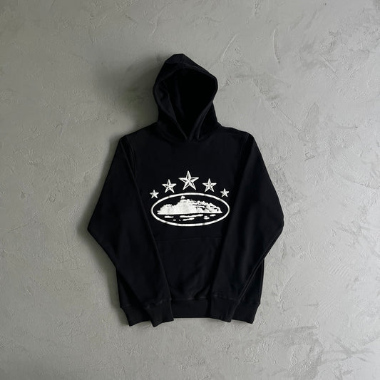 Hoodie Corteiz Five Stars Preta (Entrega Imediata)