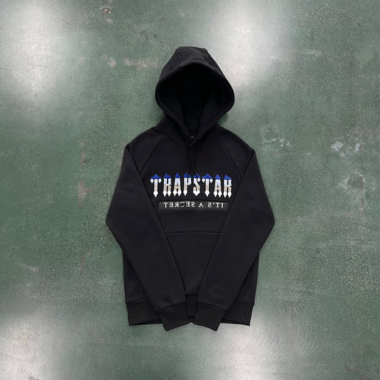 Hoodie Trapstar Decoded 2.0 Preto/Azul