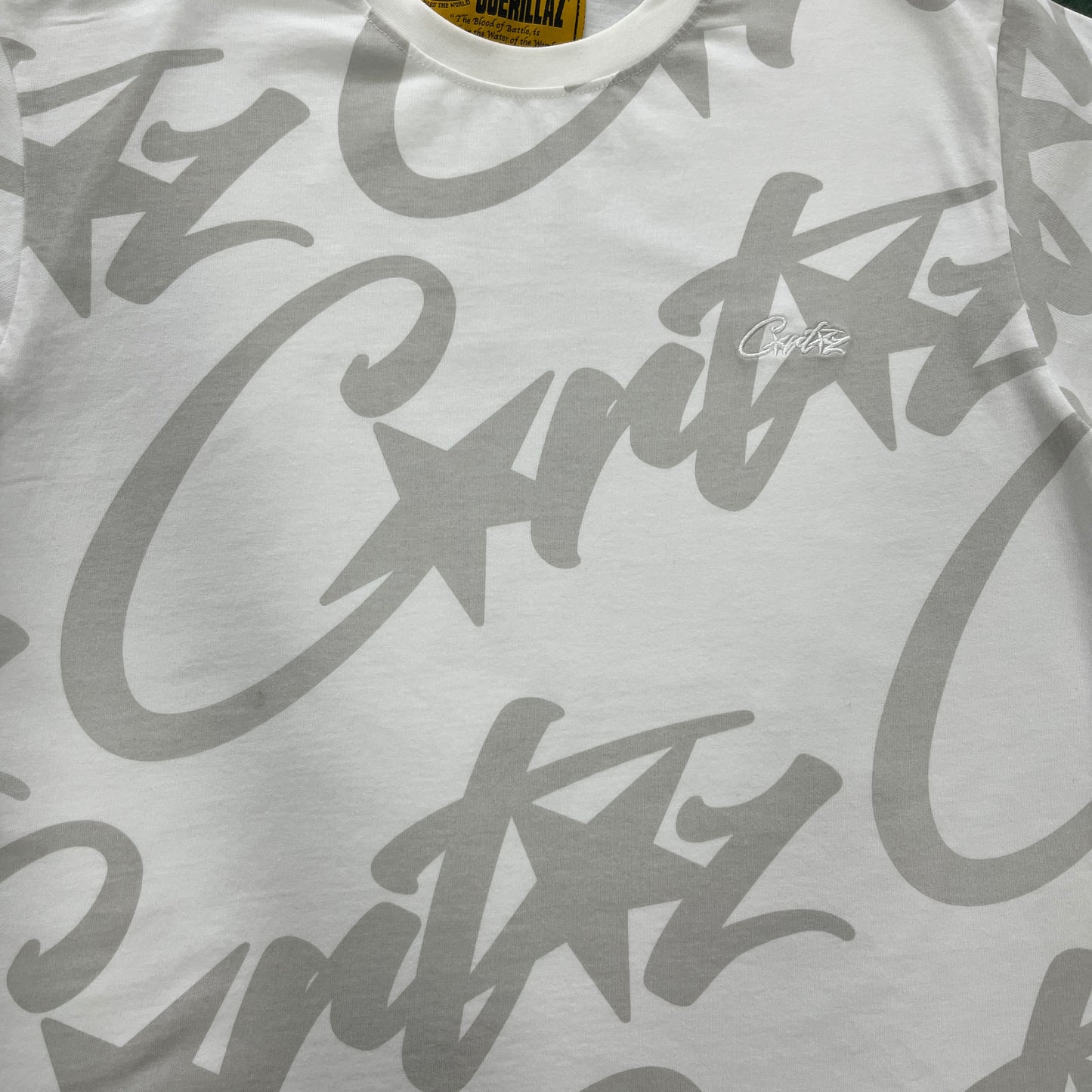 T-shirt Corteiz Full Print Branca