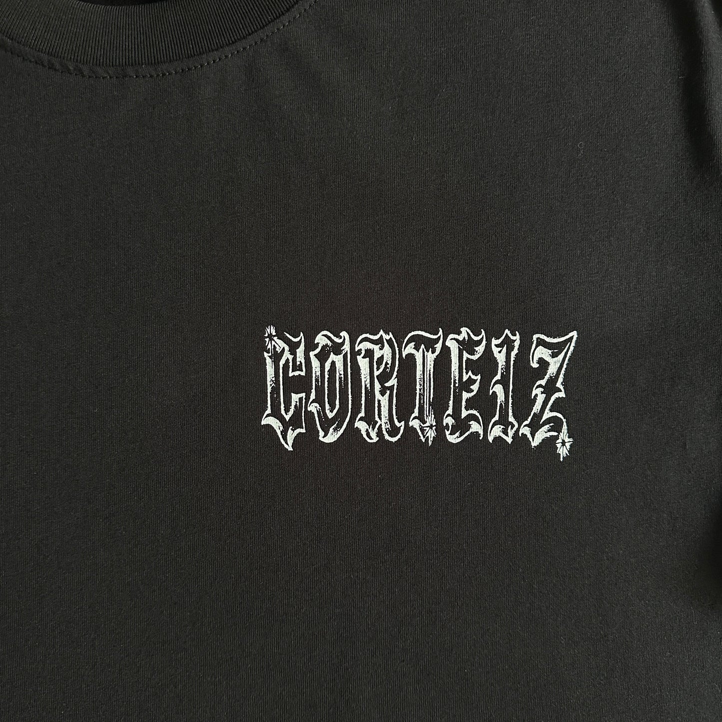 T-shirt Corteiz Metal Letters Preta